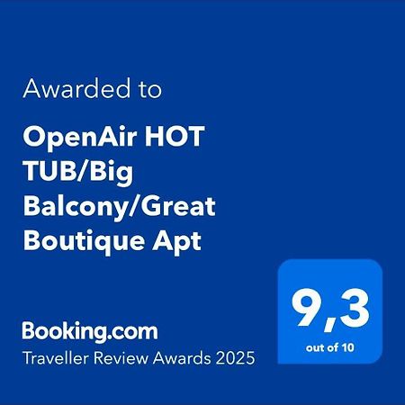 Openair Hot Tub/Big Balcony/Great Boutique Apt أثينا المظهر الخارجي الصورة